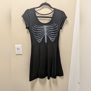 Beaded Ribcage Skater Dress